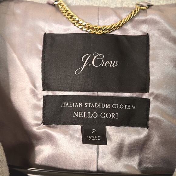 J.Crew Mercantile Women's Cocoon Coat in Italian Stadium-Cloth Wool - Picture 3 of 9